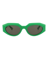 Bottega Veneta Bottega Veneta Womens Round/Oval Green Green Green Fashion Designer Eyewear