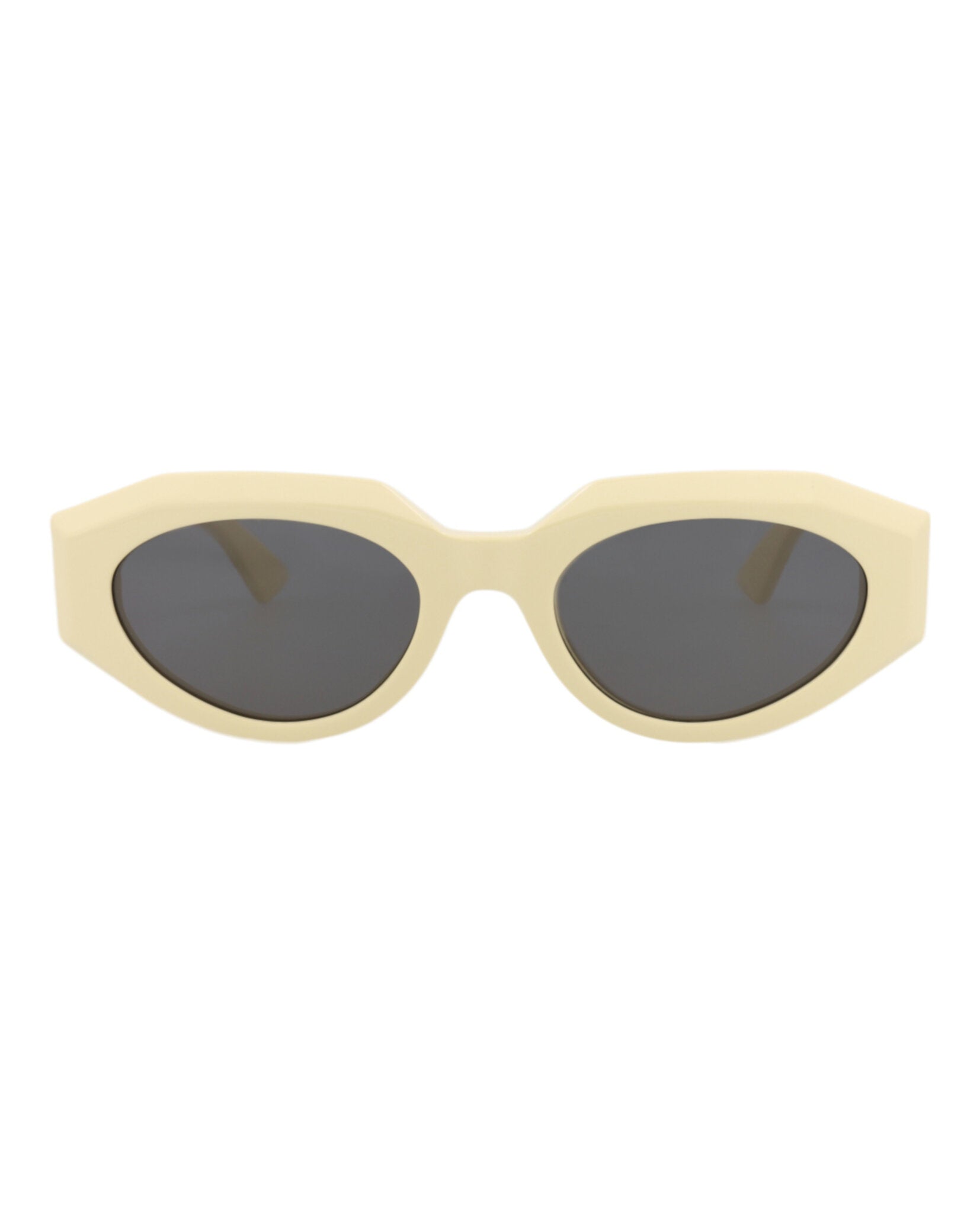 Bottega Veneta Bottega Veneta Womens Round/Oval Yellow Yellow Grey Fashion Designer Eyewear