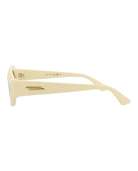 Bottega Veneta Bottega Veneta Womens Round/Oval Yellow Yellow Grey Fashion Designer Eyewear