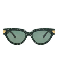 Bottega Veneta Womens Cat Eye Green Green Green Fashion Designer Eyewear