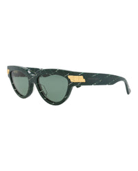 Bottega Veneta Womens Cat Eye Green Green Green Fashion Designer Eyewear