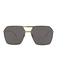 Bottega Veneta Womens Aviator Gold Gold Grey Fashion Designer Eyewear
