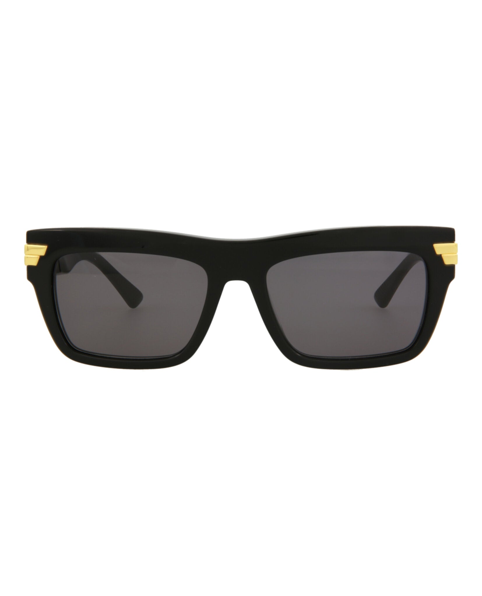 Bottega Veneta Bottega Veneta Unisex Square/Rectangle Black Black Grey Fashion Designer Eyewear