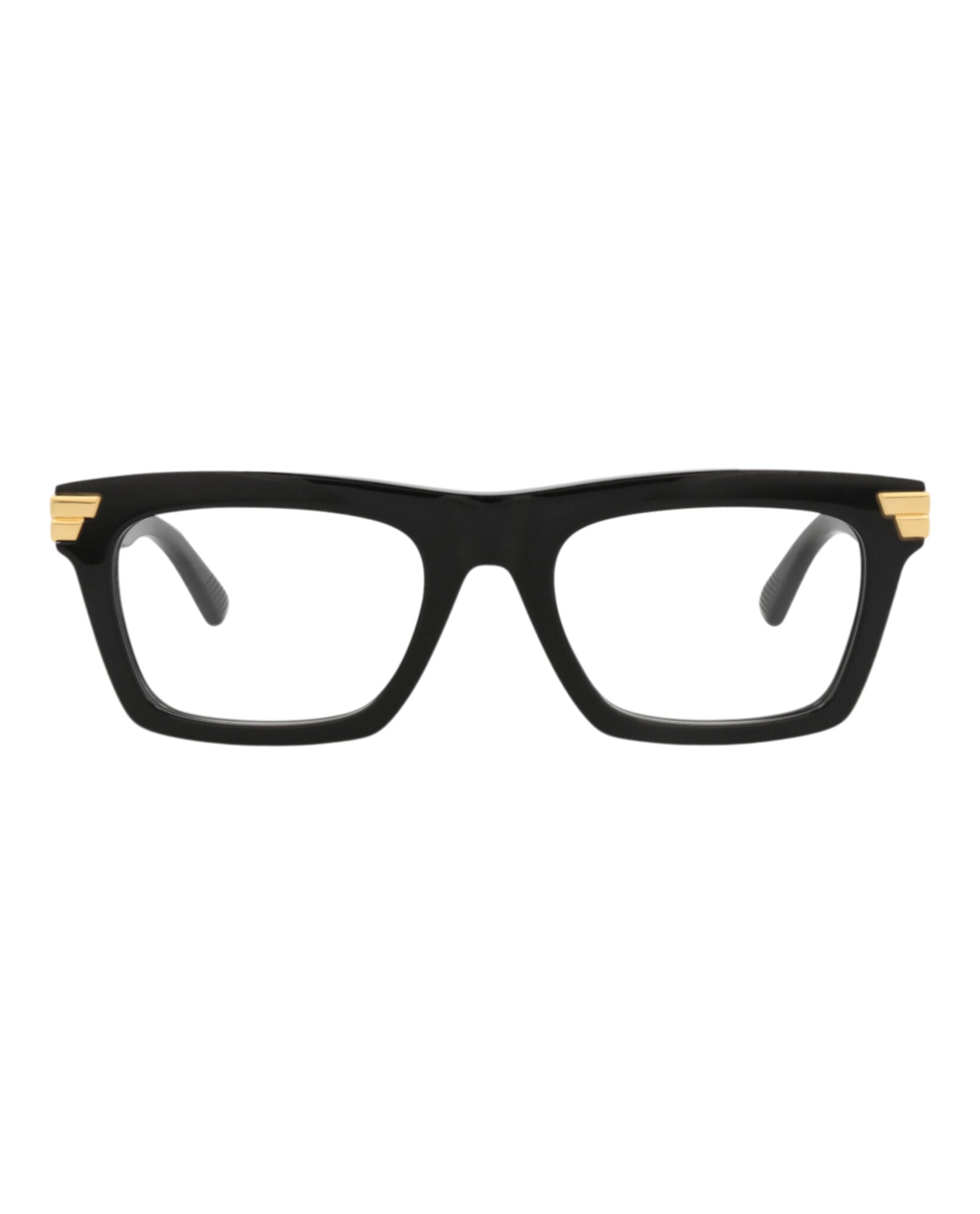 Bottega Veneta Bottega Veneta Unisex Square/Rectangle Black Black Transparent Fashion Designer Eyewear