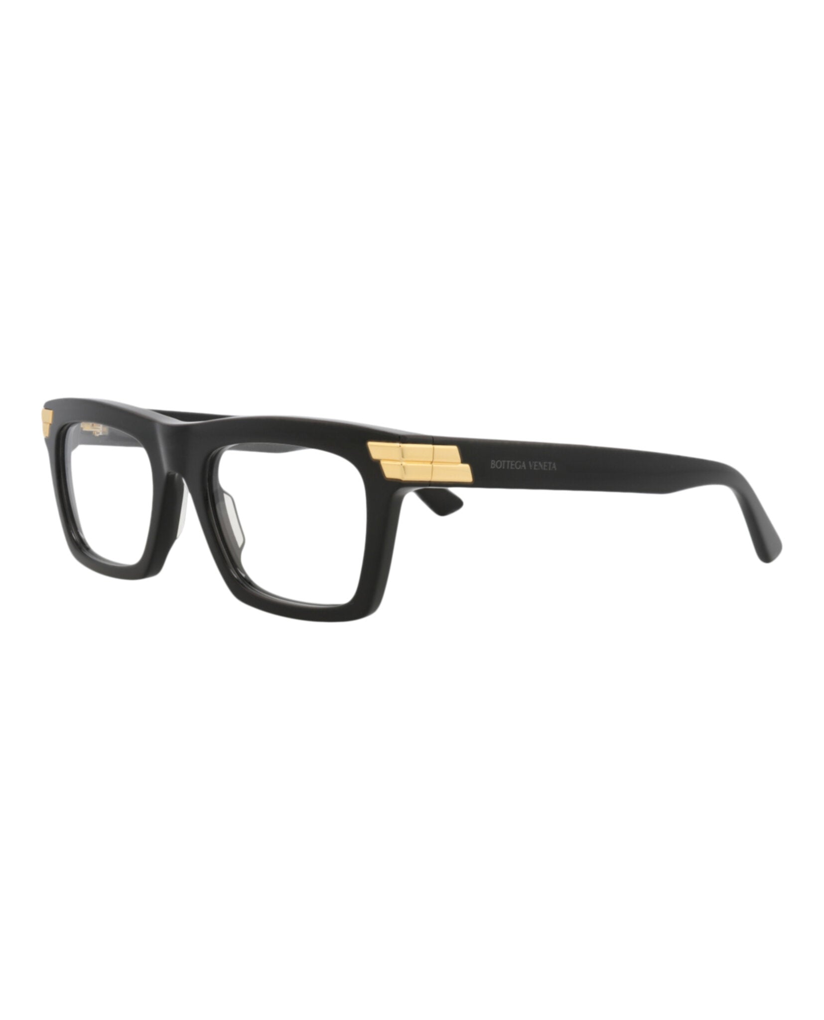 Bottega Veneta Bottega Veneta Unisex Square/Rectangle Black Black Transparent Fashion Designer Eyewear