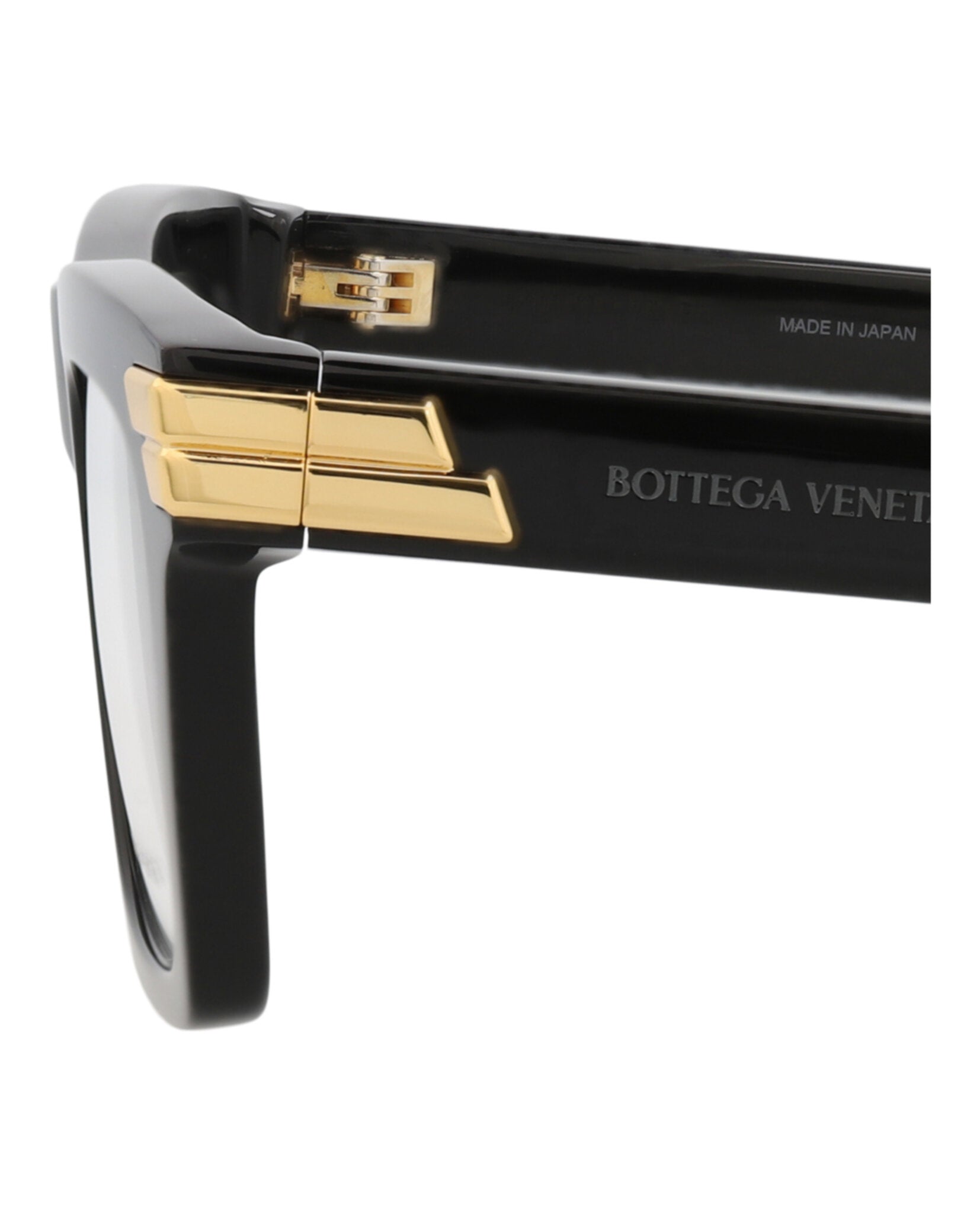 Bottega Veneta Bottega Veneta Unisex Square/Rectangle Black Black Transparent Fashion Designer Eyewear