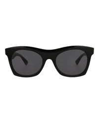 Bottega Veneta Unisex Square/Rectangle Black Black Grey Fashion Designer Eyewear
