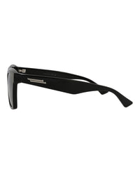 Bottega Veneta Unisex Square/Rectangle Black Black Grey Fashion Designer Eyewear