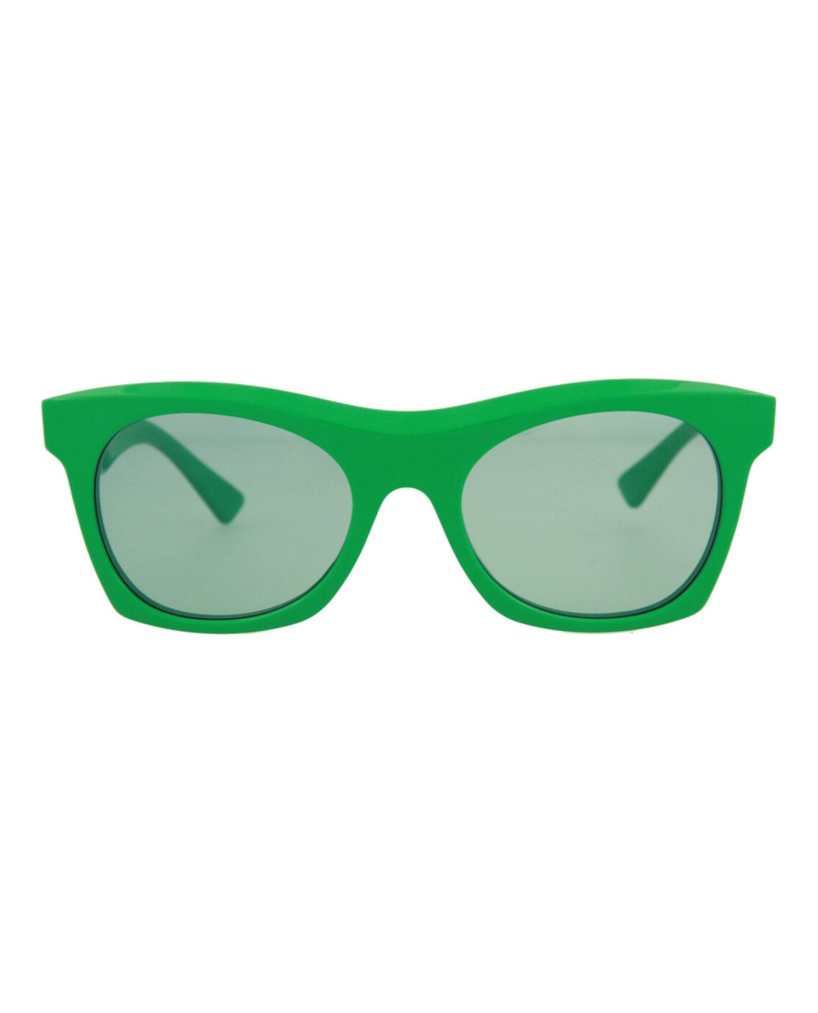 Bottega Veneta Unisex Square/Rectangle Green Green Green Fashion Designer Eyewear