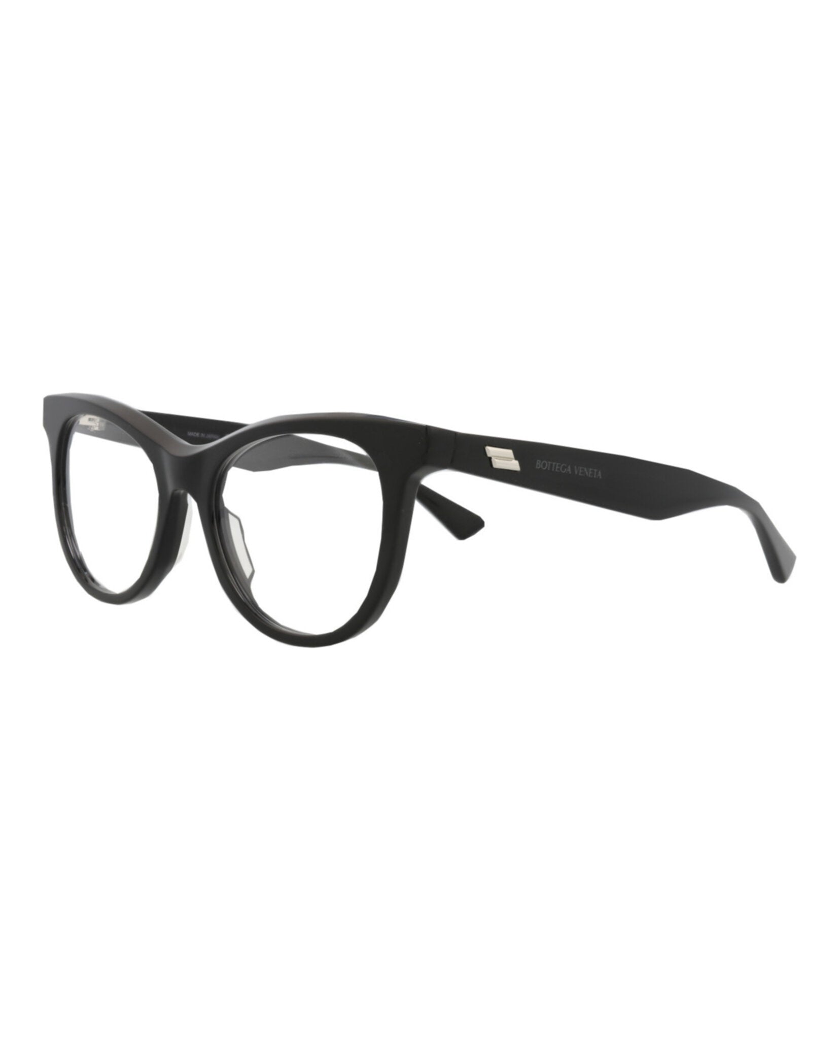 Bottega Veneta Bottega Veneta Womens Round/Oval Black Black Transparent Fashion Designer Eyewear