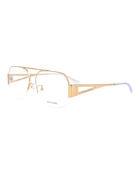 Bottega Veneta Womens Aviator Gold Gold Transparent Fashion Designer Eyewear