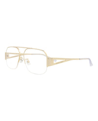 Bottega Veneta Bottega Veneta Womens Aviator Gold Gold Transparent Fashion Designer Eyewear