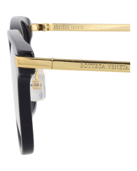 Bottega Veneta Bottega Veneta Unisex Square/Rectangle Blue Gold Transparent Fashion Designer Eyewear
