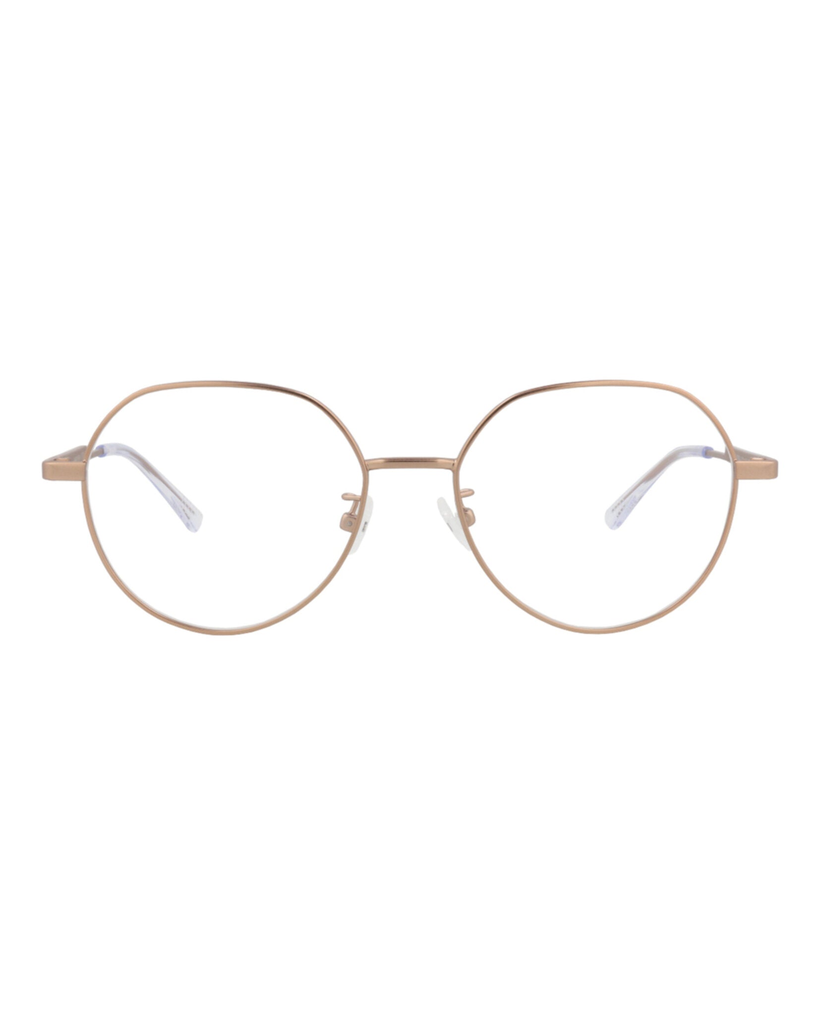 Bottega Veneta Bottega Veneta Unisex Round/Oval Gold Gold Transparent Fashion Designer Eyewear