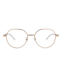Bottega Veneta Bottega Veneta Unisex Round/Oval Gold Gold Transparent Fashion Designer Eyewear