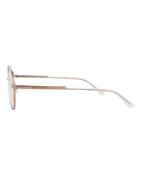 Bottega Veneta Bottega Veneta Unisex Round/Oval Gold Gold Transparent Fashion Designer Eyewear