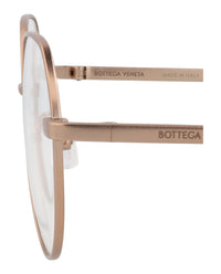 Bottega Veneta Bottega Veneta Unisex Round/Oval Gold Gold Transparent Fashion Designer Eyewear