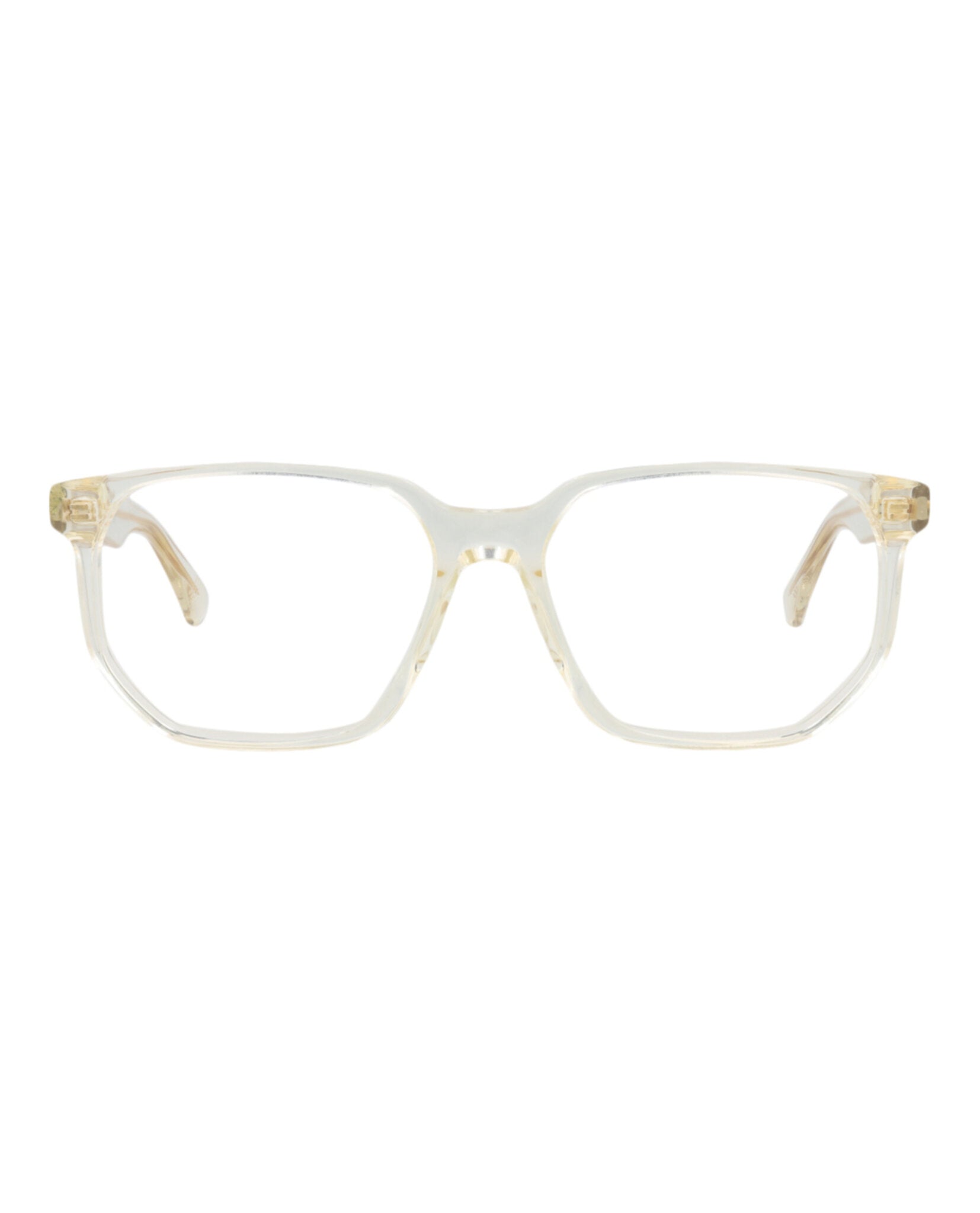 Bottega Veneta Bottega Veneta Unisex Square/Rectangle Beige Beige Transparent Fashion Designer Eyewear