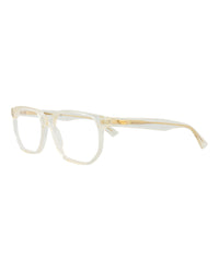 Bottega Veneta Bottega Veneta Unisex Square/Rectangle Beige Beige Transparent Fashion Designer Eyewear
