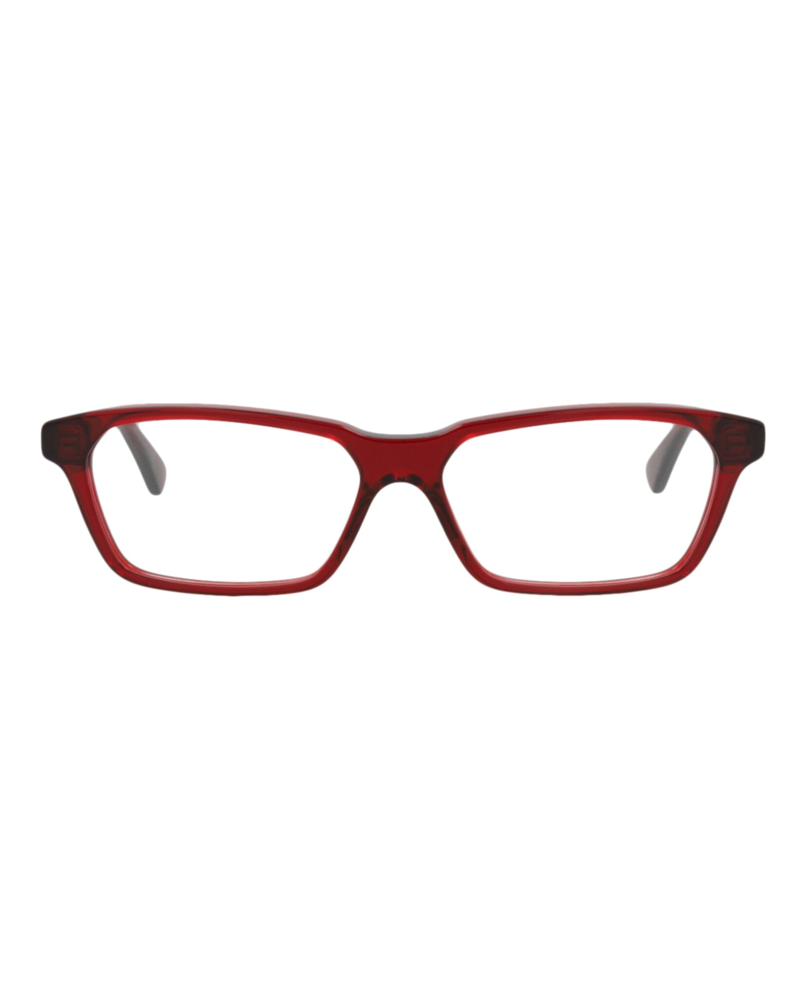 Bottega Veneta Bottega Veneta Womens Square/Rectangle Red Red Transparent Fashion Designer Eyewear