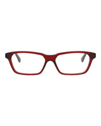 Bottega Veneta Bottega Veneta Womens Square/Rectangle Red Red Transparent Fashion Designer Eyewear