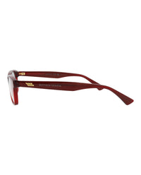 Bottega Veneta Bottega Veneta Womens Square/Rectangle Red Red Transparent Fashion Designer Eyewear