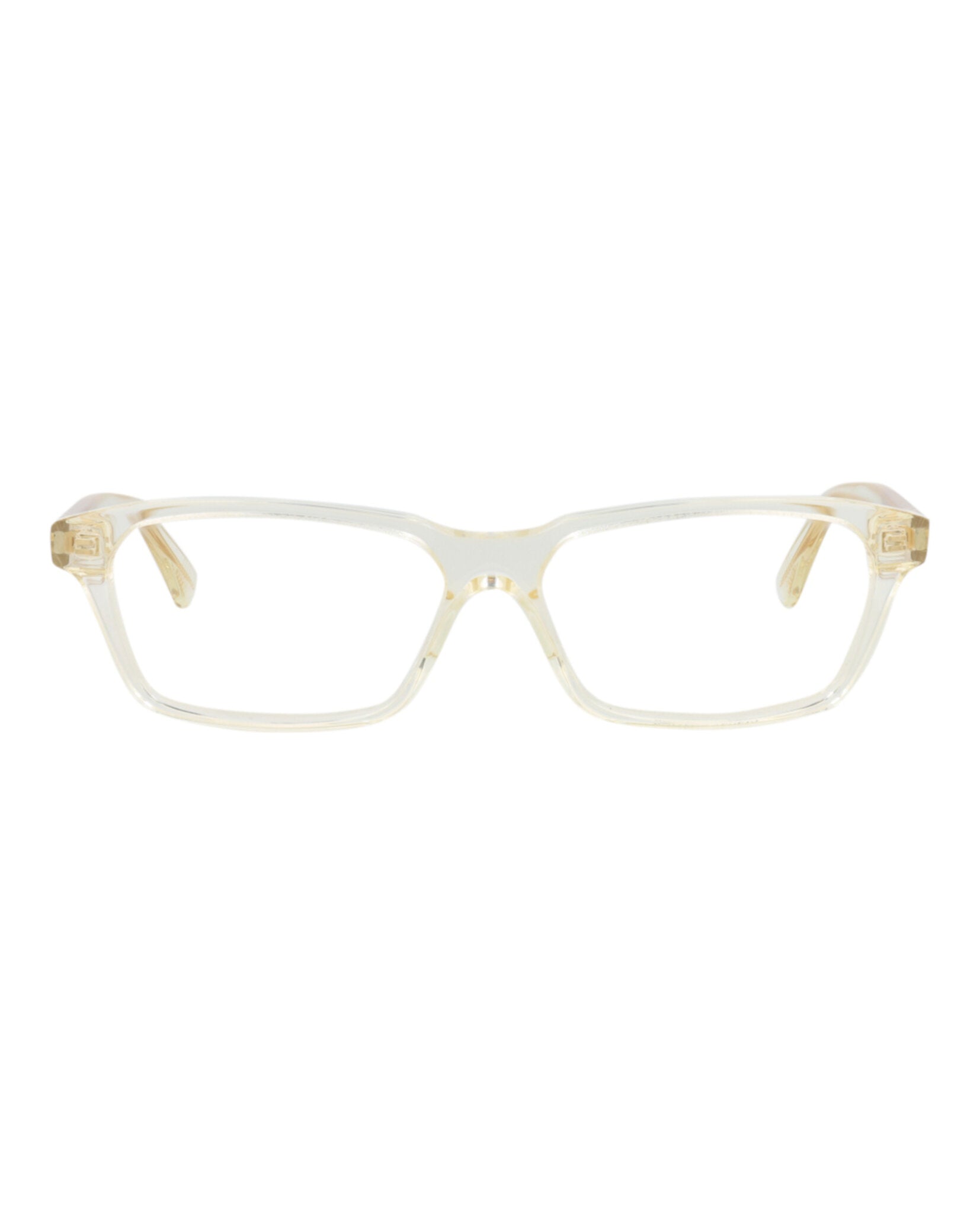 Bottega Veneta Womens Square/Rectangle Beige Beige Transparent Fashion Designer Eyewear