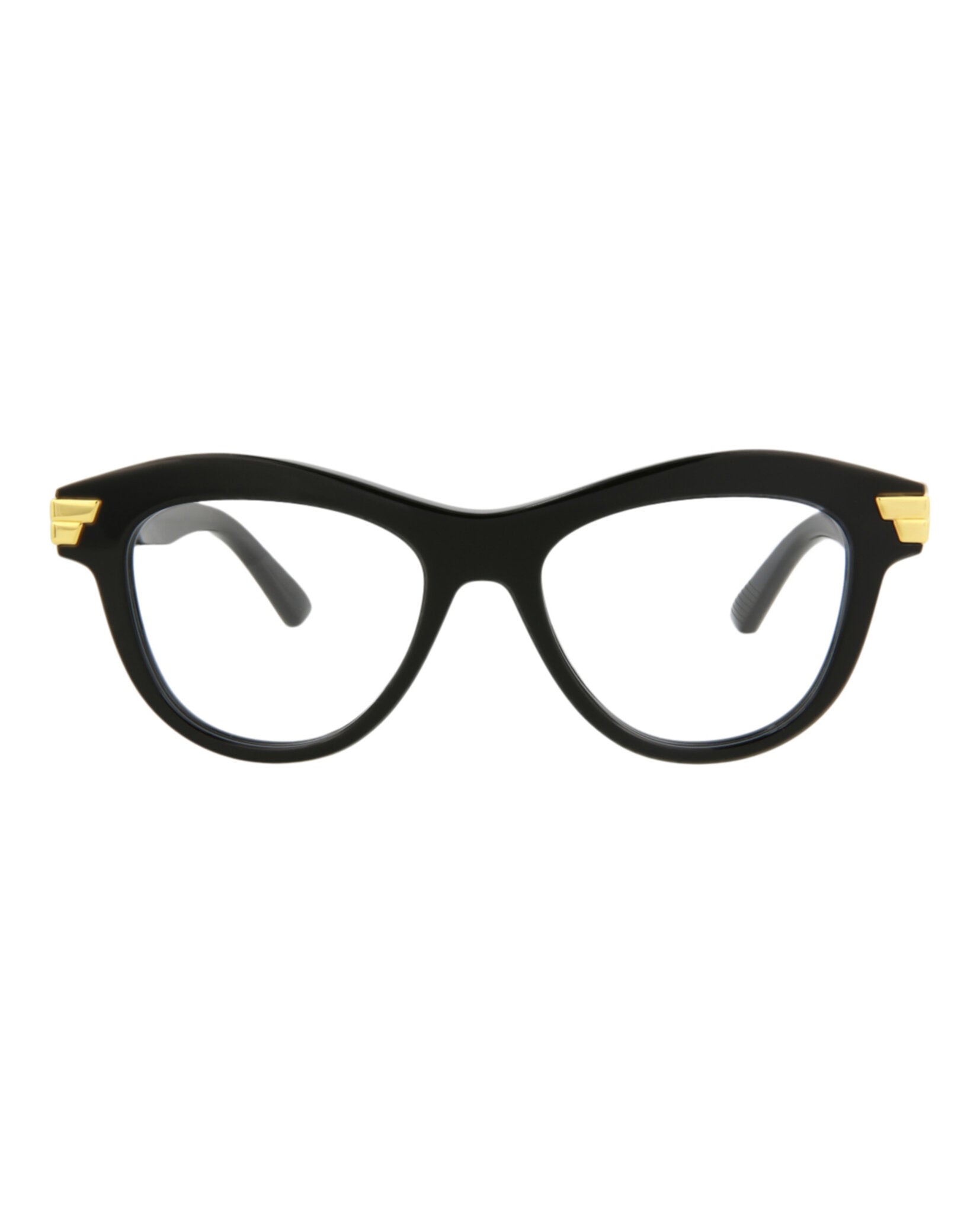 Bottega Veneta Bottega Veneta Womens Cat Eye Black Black Transparent Fashion Designer Eyewear