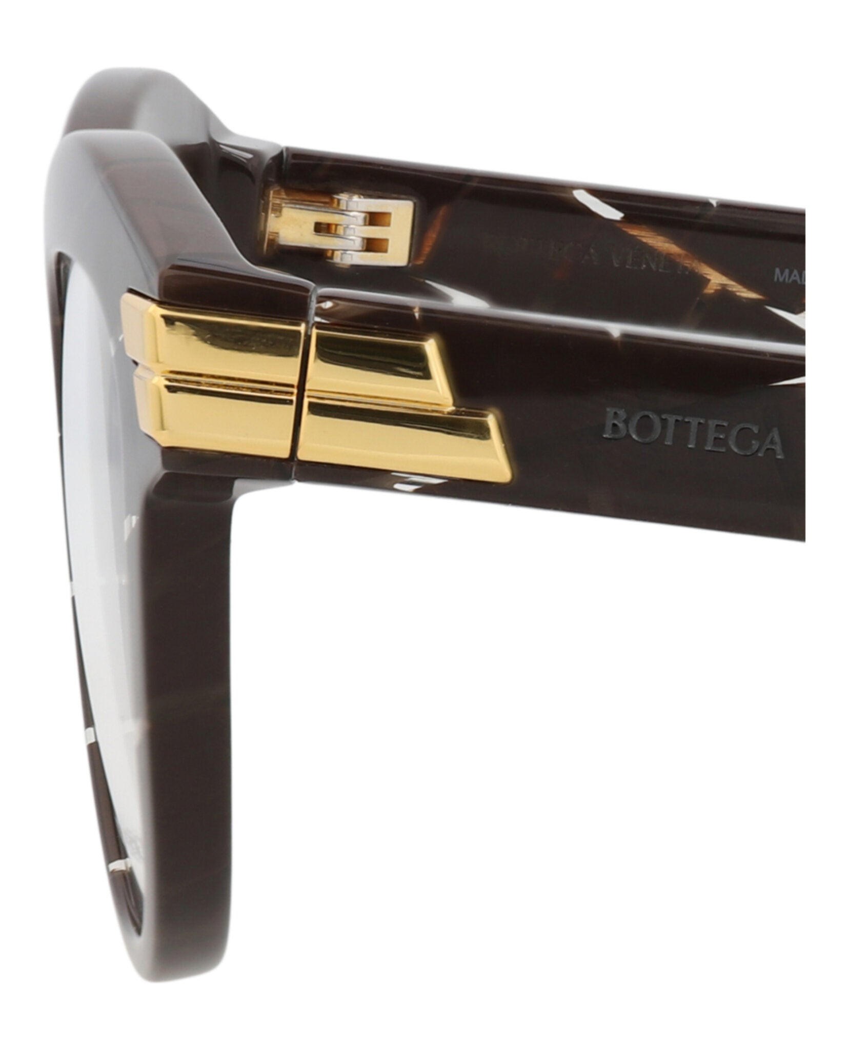 Bottega Veneta Bottega Veneta Womens Cat Eye Brown Brown Transparent Fashion Designer Eyewear