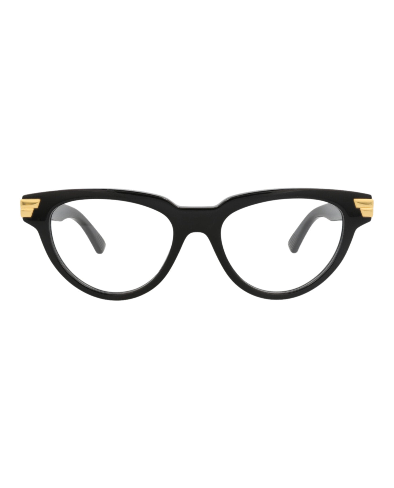 Bottega Veneta Bottega Veneta Womens Cat Eye Black Black Transparent Fashion Designer Eyewear