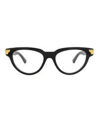 Bottega Veneta Bottega Veneta Womens Cat Eye Black Black Transparent Fashion Designer Eyewear