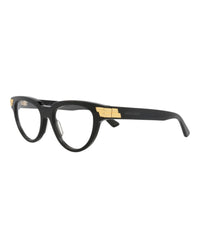 Bottega Veneta Bottega Veneta Womens Cat Eye Black Black Transparent Fashion Designer Eyewear
