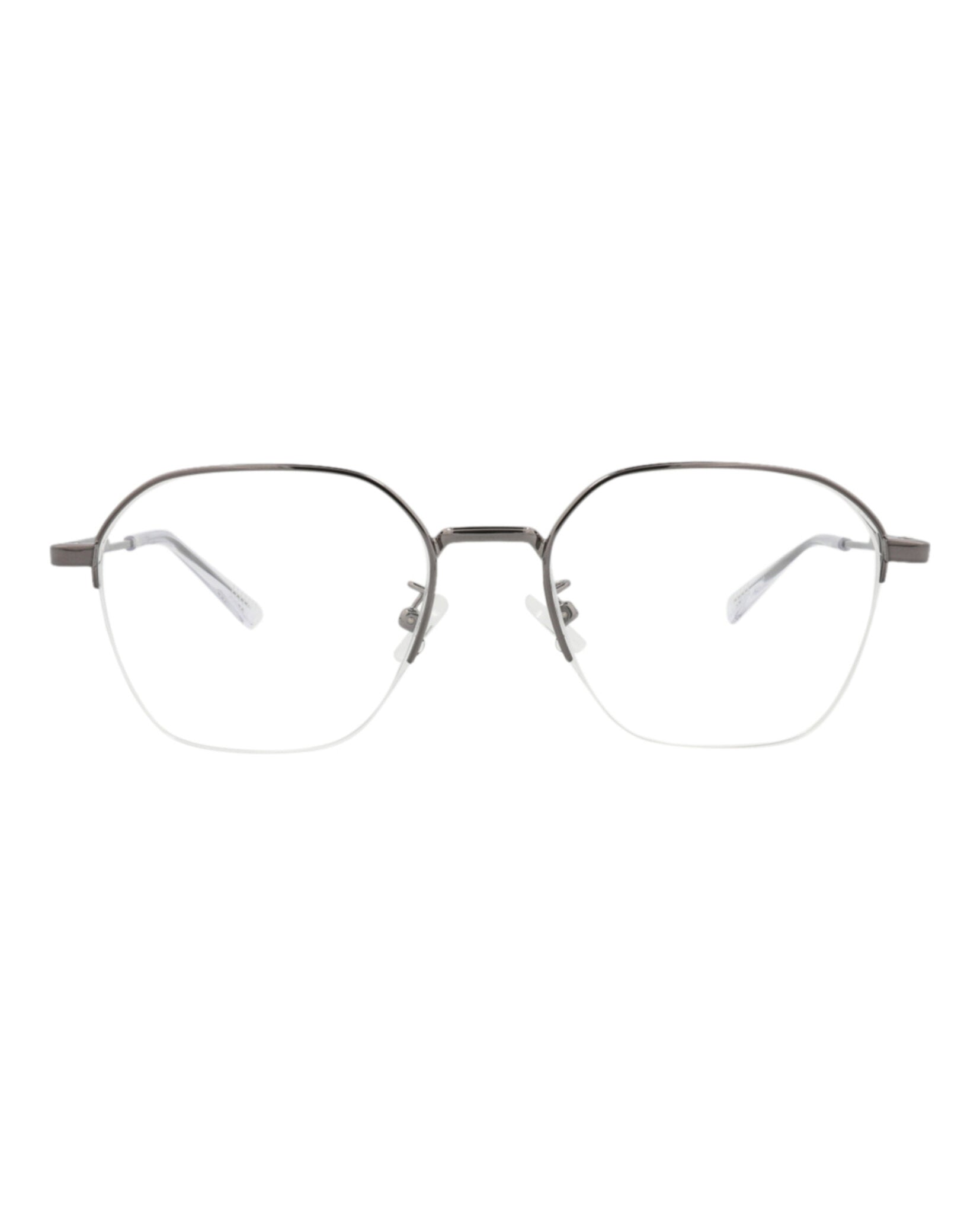 Bottega Veneta Bottega Veneta Mens Round/Oval Ruthenium Ruthenium Transparent Fashion Designer Eyewear