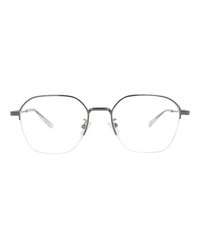 Bottega Veneta Bottega Veneta Mens Round/Oval Ruthenium Ruthenium Transparent Fashion Designer Eyewear