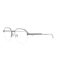 Bottega Veneta Bottega Veneta Mens Round/Oval Ruthenium Ruthenium Transparent Fashion Designer Eyewear