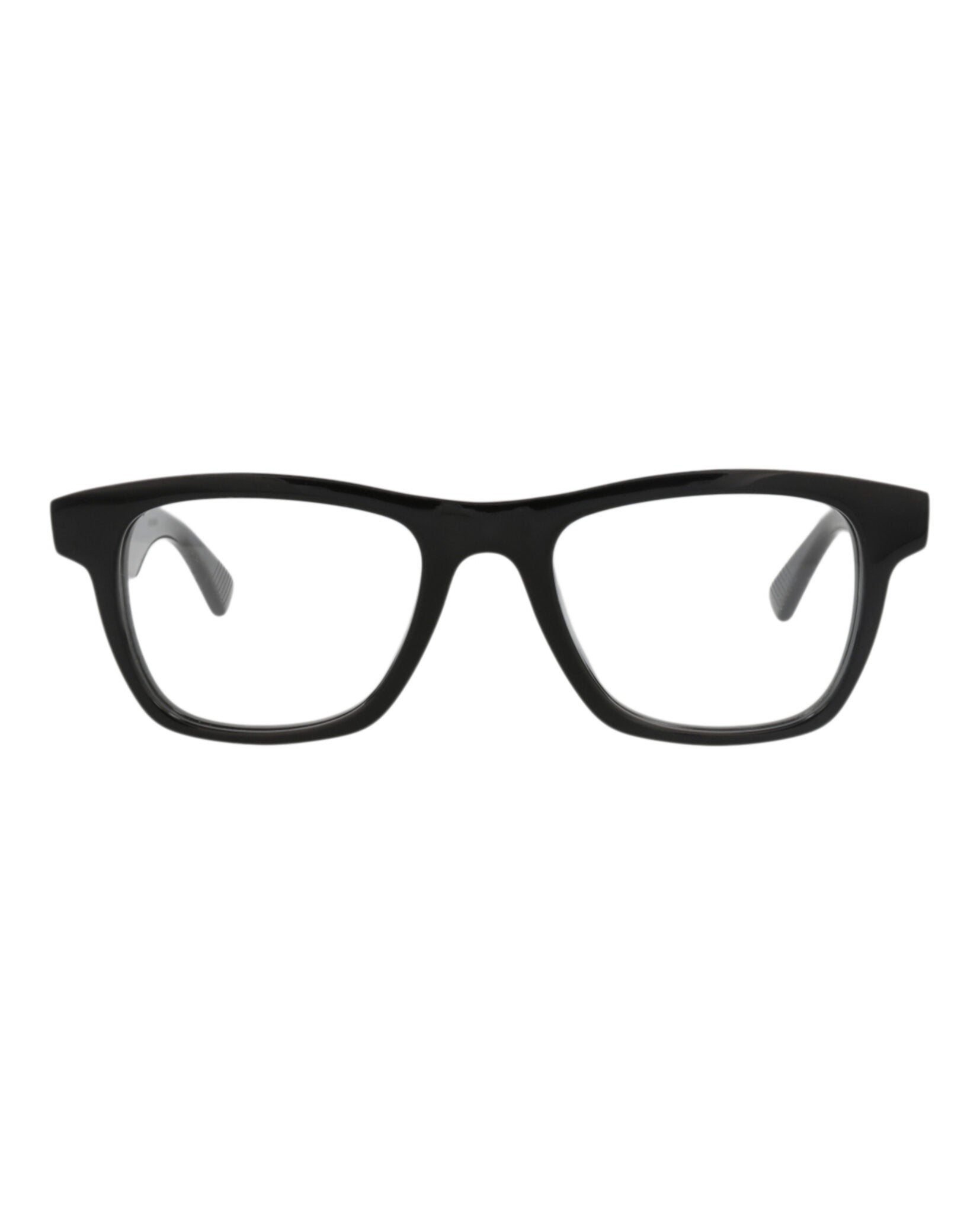 Bottega Veneta Bottega Veneta Mens Square/Rectangle Black Black Transparent Fashion Designer Eyewear