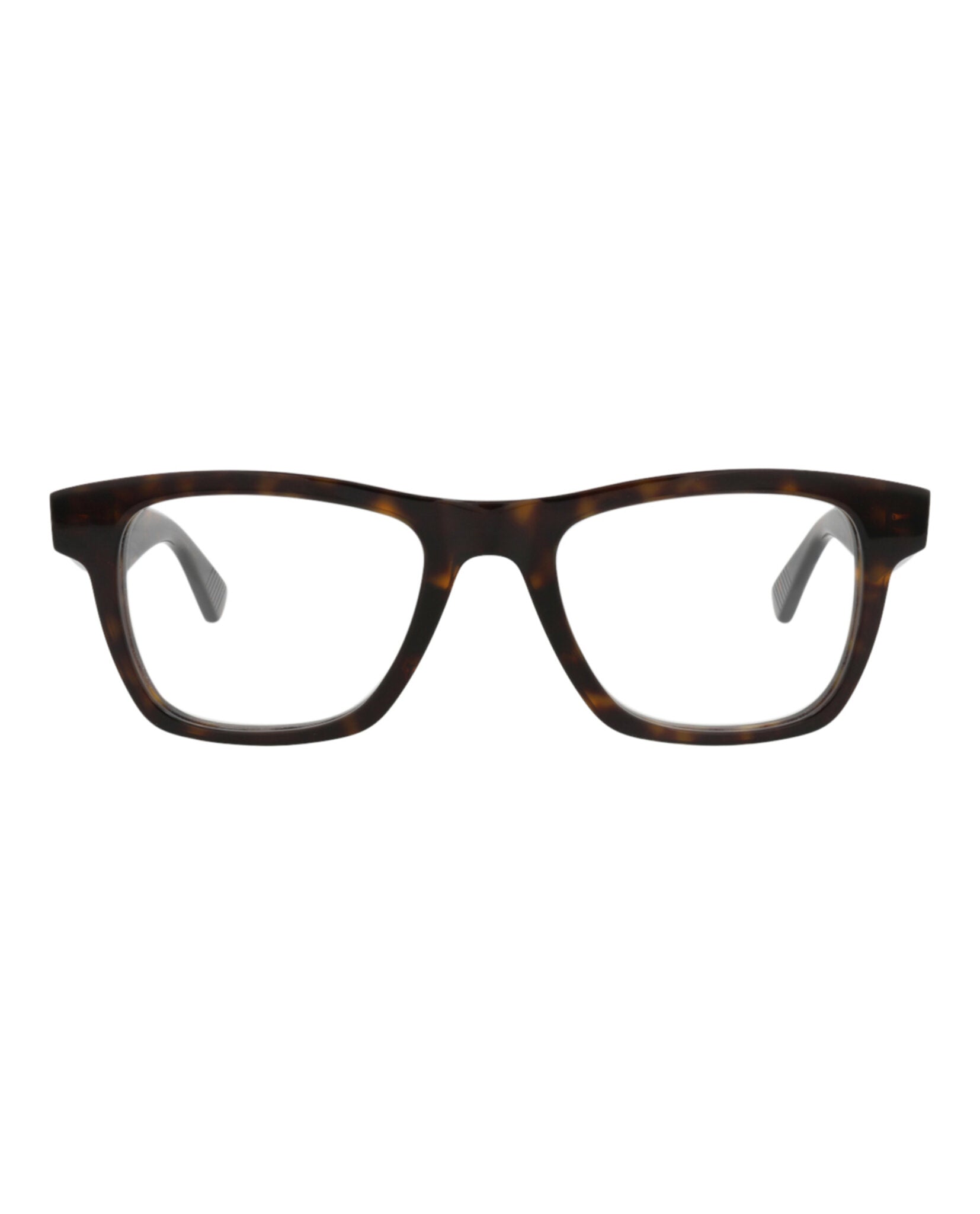 Bottega Veneta Bottega Veneta Mens Square/Rectangle Havana Havana Transparent Fashion Designer Eyewear