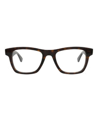 Bottega Veneta Bottega Veneta Mens Square/Rectangle Havana Havana Transparent Fashion Designer Eyewear