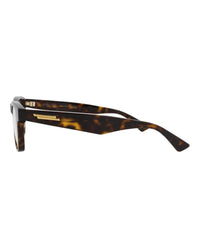 Bottega Veneta Bottega Veneta Mens Square/Rectangle Havana Havana Transparent Fashion Designer Eyewear
