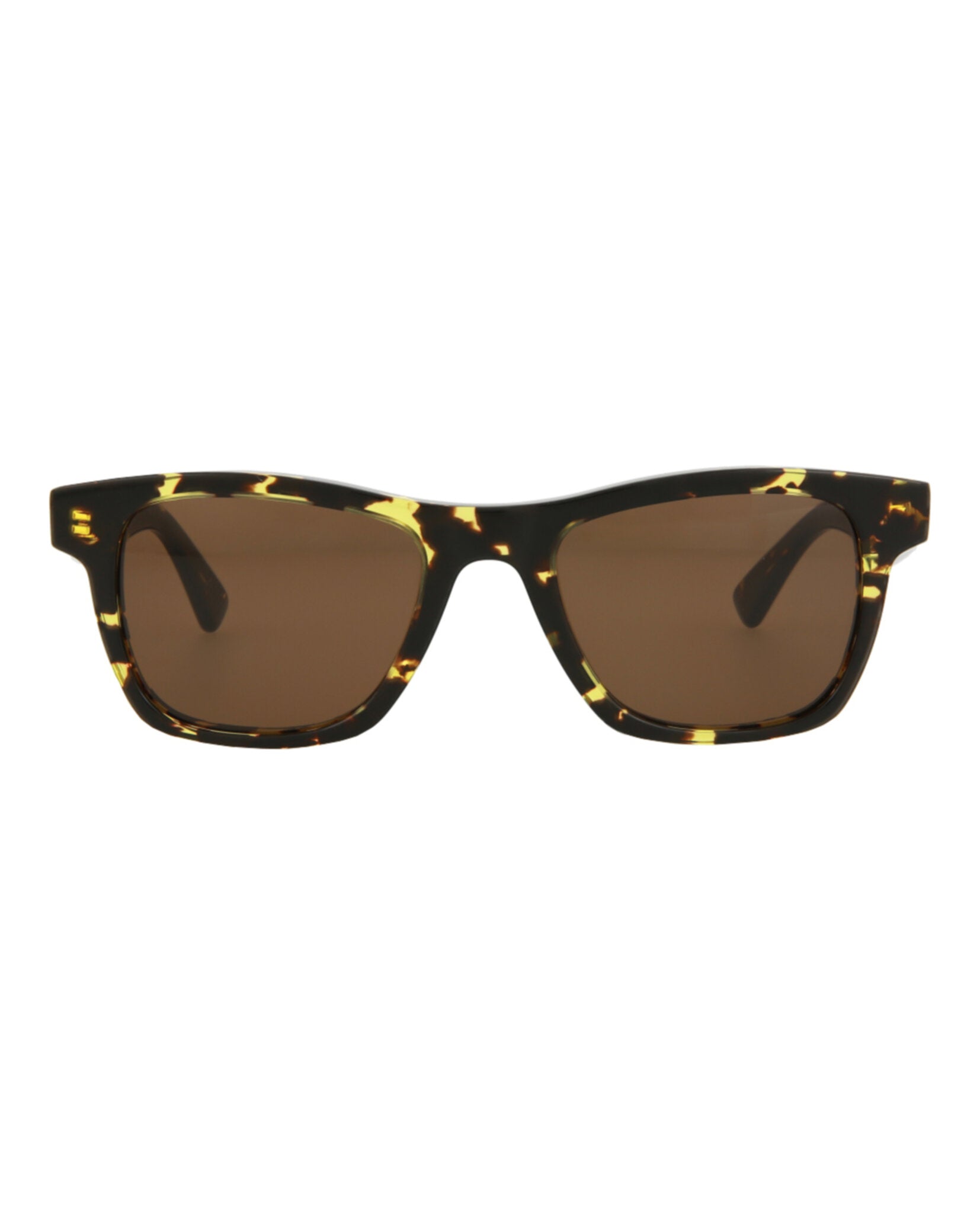 Bottega Veneta Mens Square/Rectangle Havana Havana Brown Fashion Designer Eyewear