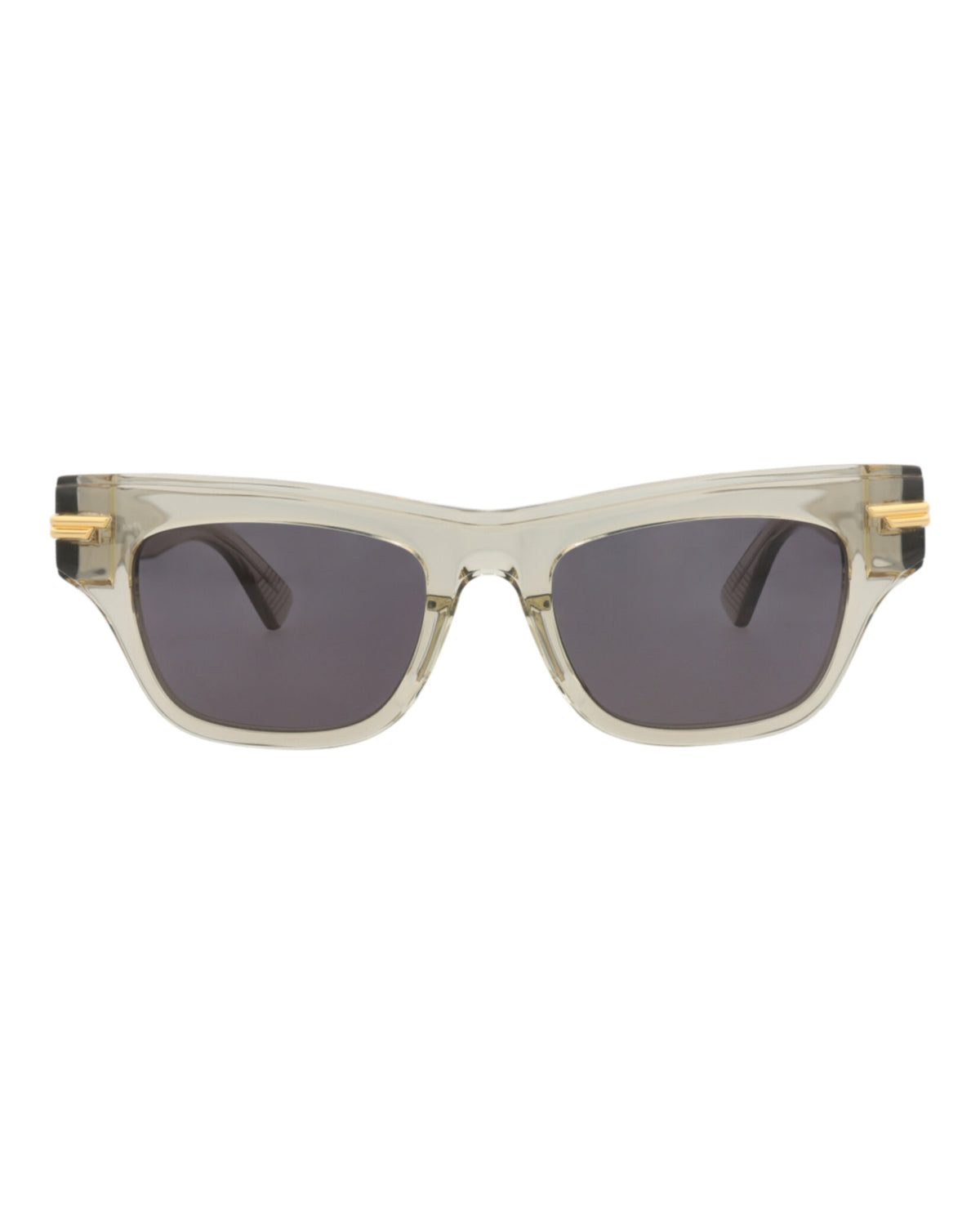 Bottega Veneta Bottega Veneta Womens Square/Rectangle Beige Beige Grey Fashion Designer Eyewear