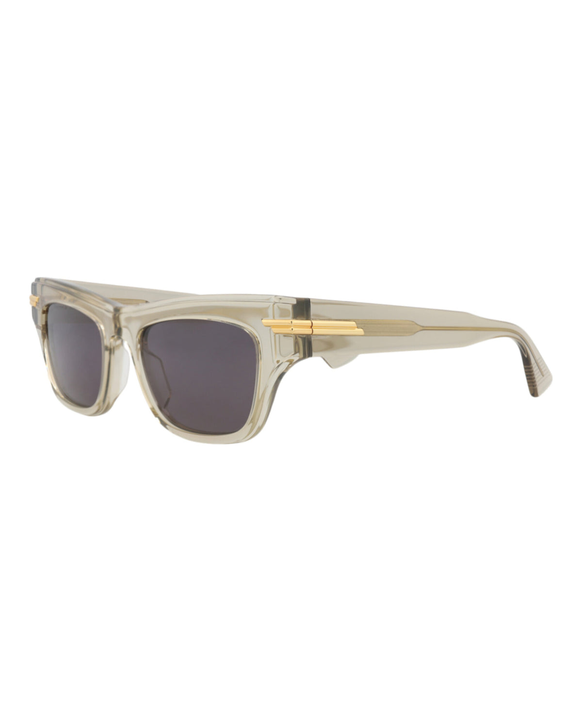 Bottega Veneta Bottega Veneta Womens Square/Rectangle Beige Beige Grey Fashion Designer Eyewear