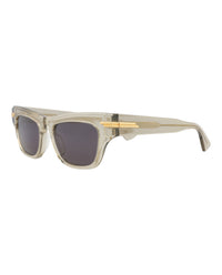 Bottega Veneta Bottega Veneta Womens Square/Rectangle Beige Beige Grey Fashion Designer Eyewear