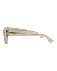 Bottega Veneta Bottega Veneta Womens Square/Rectangle Beige Beige Grey Fashion Designer Eyewear