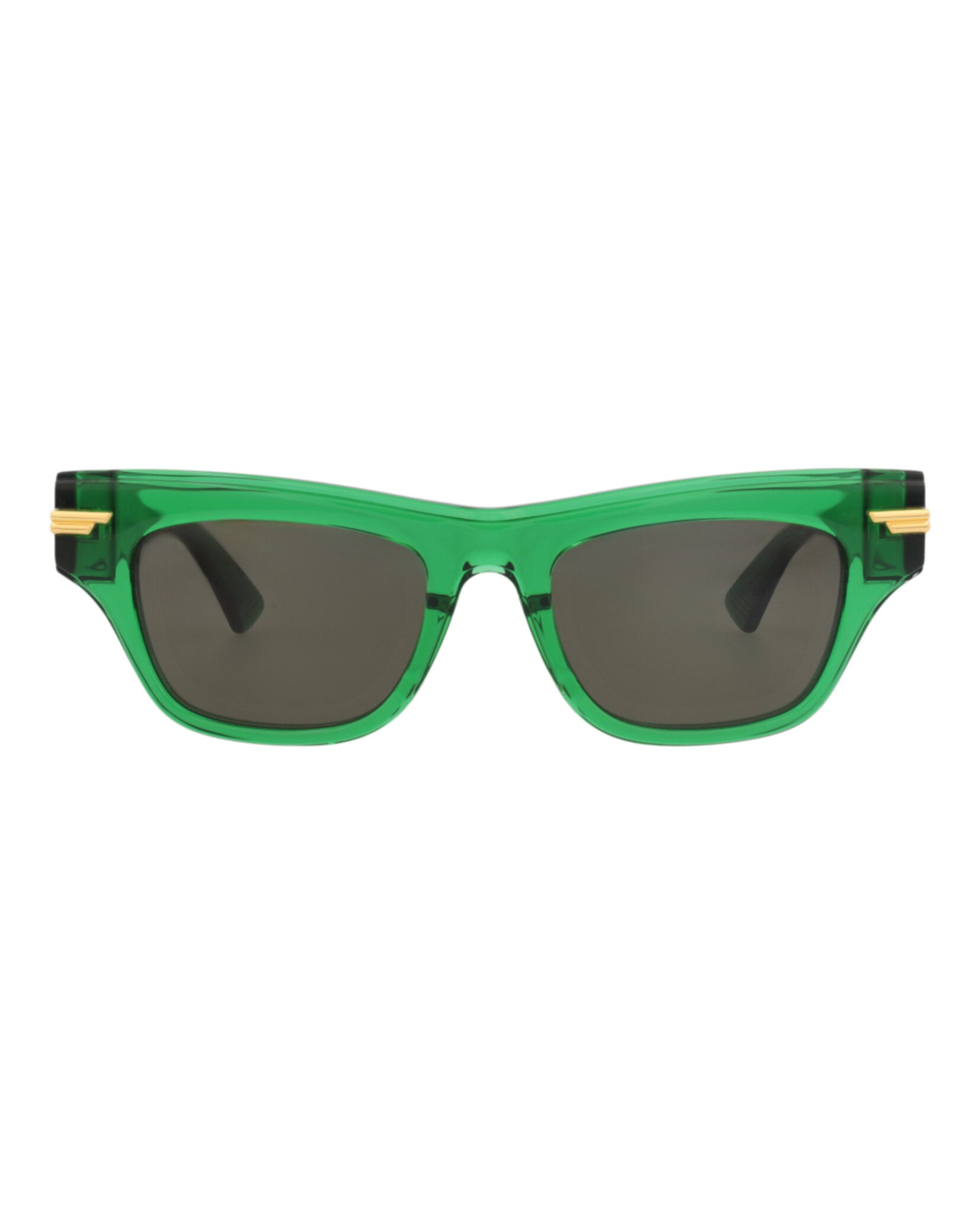Bottega Veneta Womens Square/Rectangle Green Green Green Fashion Designer Eyewear