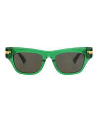 Bottega Veneta Womens Square/Rectangle Green Green Green Fashion Designer Eyewear