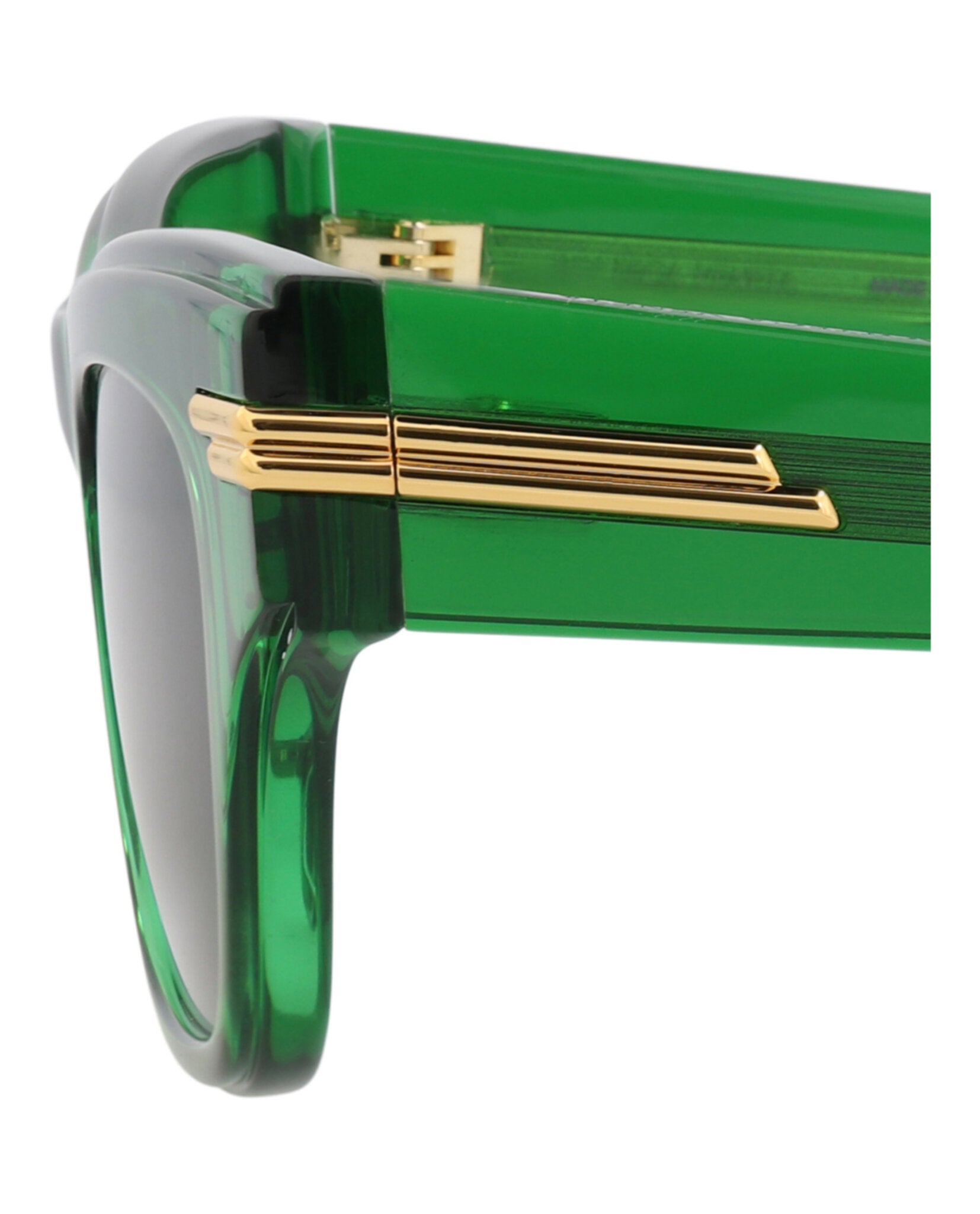 Bottega Veneta Womens Square/Rectangle Green Green Green Fashion Designer Eyewear