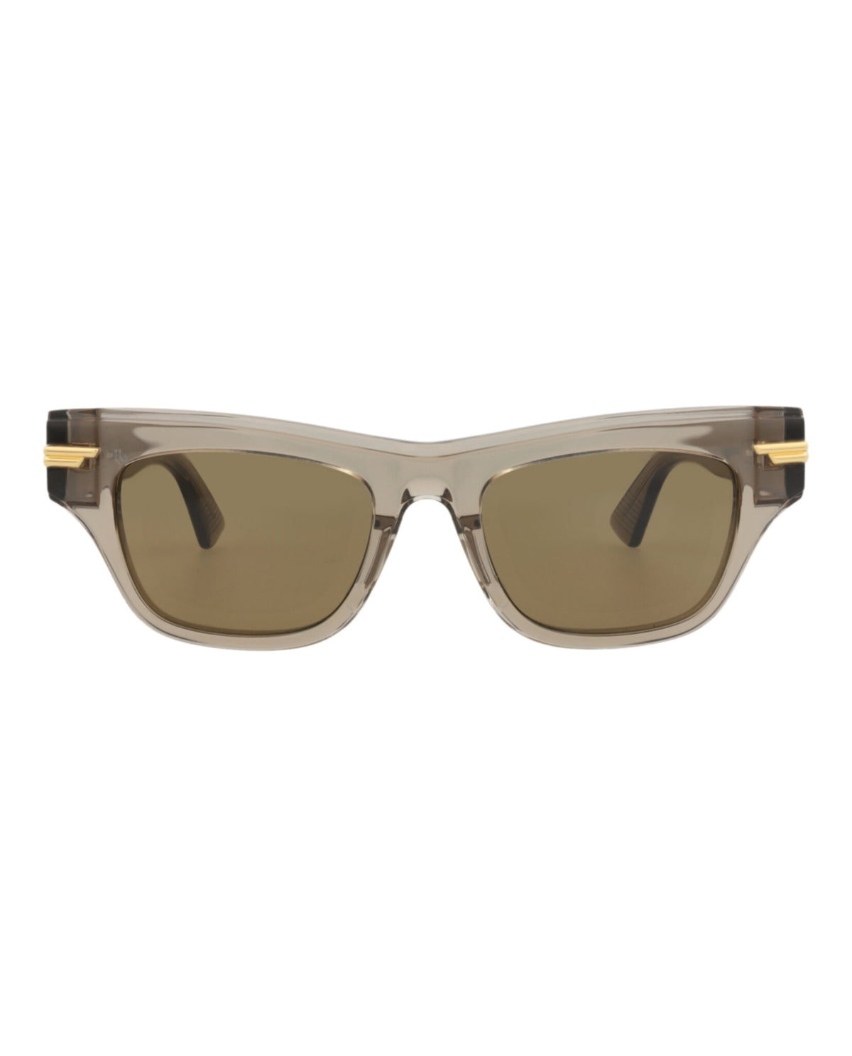 Bottega Veneta Womens Square/Rectangle Brown Brown Brown Fashion Designer Eyewear