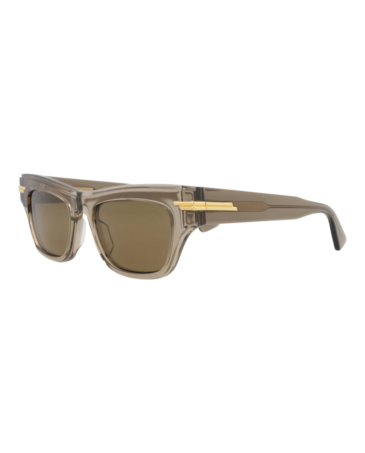 Bottega Veneta Womens Square/Rectangle Brown Brown Brown Fashion Designer Eyewear