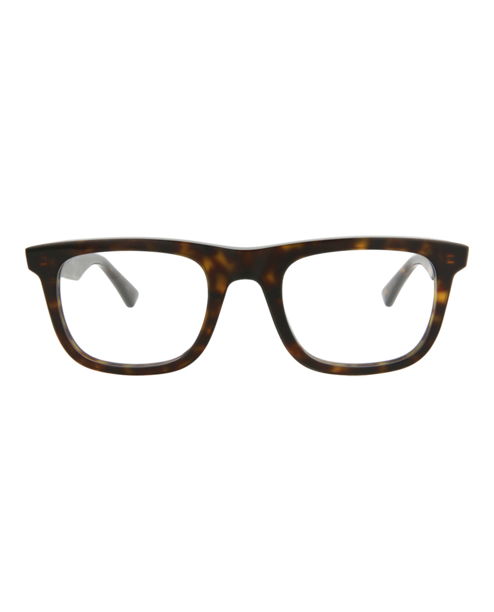Bottega Veneta Bottega Veneta Mens Square/Rectangle Havana Havana Transparent Fashion Designer Eyewear